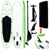 VIDAXL Ensemble De Planches SUP Gonflables Vert Et Blanc -SPEEDO SHOP unnamed file 219