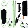 VIDAXL Ensemble De Planches SUP Gonflables Vert Et Blanc -SPEEDO SHOP unnamed file 236