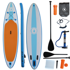 Ospazia Paddle Gonflable En Dropstitch - O'spazia - 275 X 76 X 15 Cm - Tout Inclus + Sac De Transport