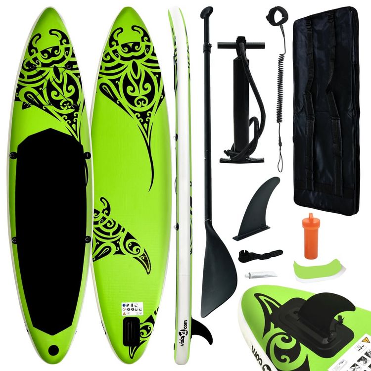 VIDAXL Ensemble de planche SUP gonflable 366x76x15 cm Vert VIDAXL Ensemble De Planche SUP Gonflable 366x76x15 Cm Vert -SPEEDO SHOP unnamed file 248