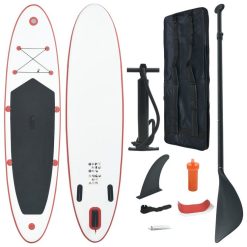 VIDAXL Ensemble De Planches SUP Gonflables Rouge Et Blanc
