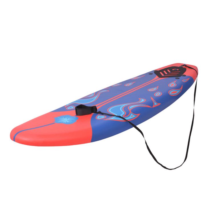 VIDAXL Planche De Surf Bleu Et Rouge 170 Cm 4 VIDAXL Planche De Surf Bleu Et Rouge 170 Cm – Image 2