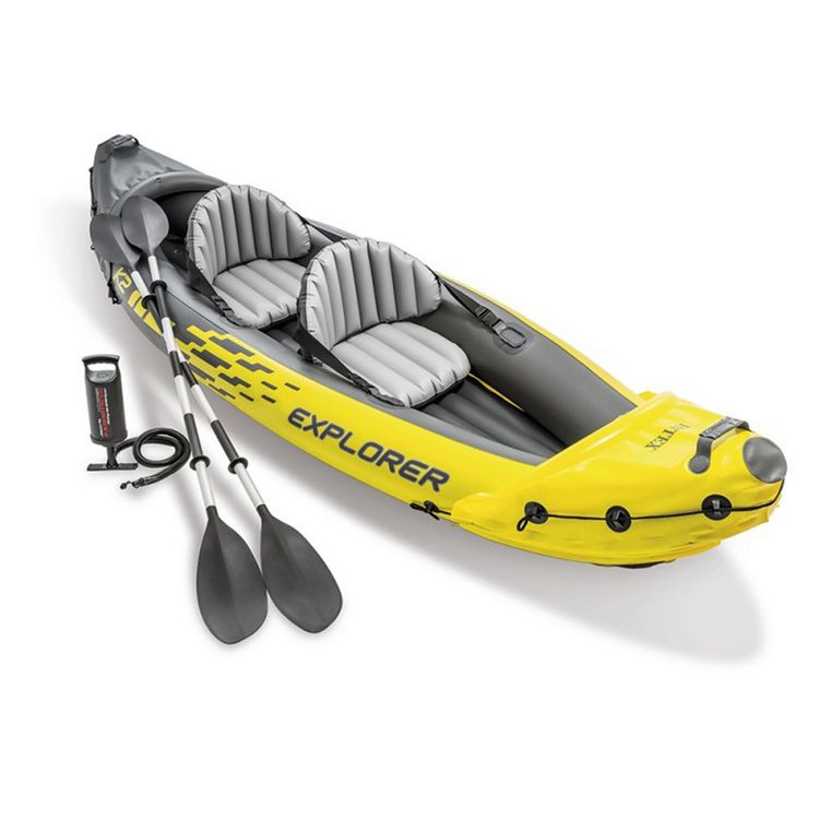 INTEX Kit Kayak Gonflable 2 Places Challenger K2 Avec Rames Et Gonfleur - Intex 3 INTEX Kit Kayak Gonflable 2 Places Challenger K2 Avec Rames Et Gonfleur - Intex