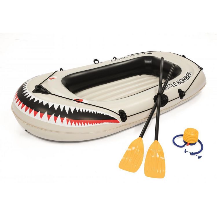 BESTWAY Bâteau Gonflable Bestway Battle Raft 1.97m * 1.15m Gris 70812 3 BESTWAY Bâteau Gonflable Bestway Battle Raft 1.97m * 1.15m Gris 70812