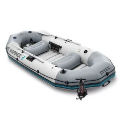 INTEX Kit Bateau Gonflable 3 Places Challenger 3 Avec Rames Et Gonfleur - Intex
