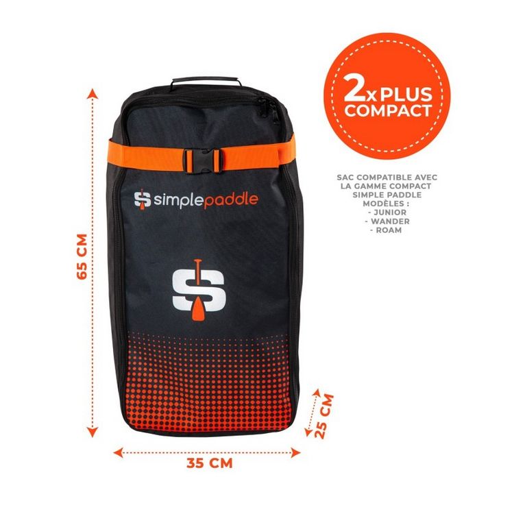 SIMPLE PADDLE Sac De Transport Simple Paddle Pour Stand Up Paddle Gamme Compact- 65 X 35 X 25 Cm 4 SIMPLE PADDLE Sac De Transport Simple Paddle Pour Stand Up Paddle Gamme Compact- 65 X 35 X 25 Cm – Image 2