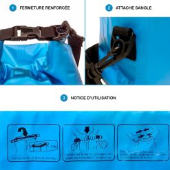 KANGUI Sac étanche 10L - Bleu + Sangle - Activités De Plein Air Et Sports Aquatiques 7 KANGUI Sac étanche 10L - Bleu + Sangle - Activités De Plein Air Et Sports Aquatiques -SPEEDO SHOP unnamed file 406