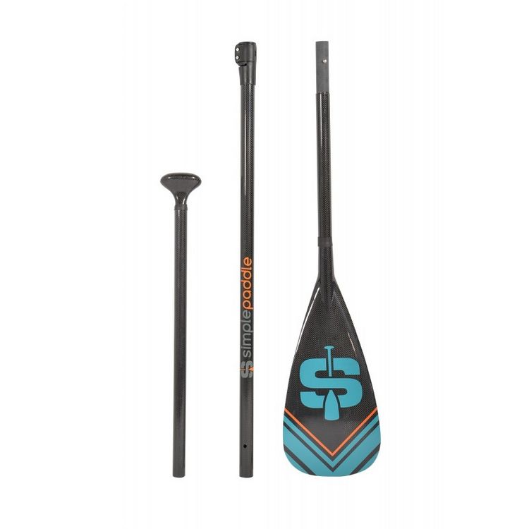 SIMPLE PADDLE Pagaie De Stand Up Paddle Réglable De 175 à 215cm Et Démontable En 3 Sections - Carbone, Fibre De Verre Et Nylon - Horuz 3 SIMPLE PADDLE Pagaie De Stand Up Paddle Réglable De 175 à 215cm Et Démontable En 3 Sections - Carbone, Fibre De Verre Et Nylon - Horuz