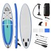 HOMCOM Stand Up Paddle Gonflable Surf Planche De Paddle Pour Adulte Dim. 305L X 75l X 15H Cm Nombreux Accessoires Fournis PVC