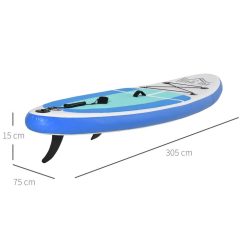 HOMCOM Stand Up Paddle Gonflable Surf Planche De Paddle Pour Adulte Dim. 305L X 75l X 15H Cm Nombreux Accessoires Fournis PVC -SPEEDO SHOP unnamed file 465