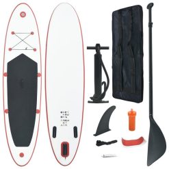 VIDAXL Stand Up Paddle Planche A Rame Rouge Et Blanc