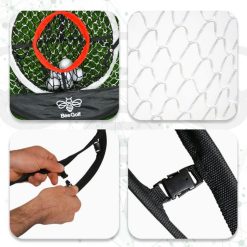 BEE GOLF Filet D'entrainement De Golf Chipping (ø 60 X P 54 X H 55 Cm) Avec 2 Cibles Et Housse De Transport -SPEEDO SHOP unnamed file 558
