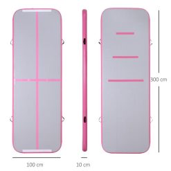 HOMCOM Airtrack Tapis De Gymnastique Gonflable Tapis De Tumbling Entraînement Avec Pompe à Air électrique Dim. 300L X 100l X 10H Cm Tissu Stratifié PVC Rose 4 HOMCOM Airtrack Tapis De Gymnastique Gonflable Tapis De Tumbling Entraînement Avec Pompe à Air électrique Dim. 300L X 100l X 10H Cm Tissu Stratifié PVC Rose -SPEEDO SHOP unnamed file 604