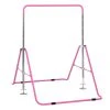 HOMCOM Barre Fixe De Gymnastique Enfant - Barre De Gymnastique Pliable Hauteur Réglable 4 Niv. 88 à 128 Cm - Acier Rose -SPEEDO SHOP unnamed file 605