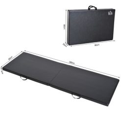 HOMCOM Tapis De Gymnastique Yoga Pilates Fitness Pliable Portable Grand Confort 180L X 60l X 5H Cm Revêtement Synthétique Noir 4 HOMCOM Tapis De Gymnastique Yoga Pilates Fitness Pliable Portable Grand Confort 180L X 60l X 5H Cm Revêtement Synthétique Noir -SPEEDO SHOP unnamed file 616