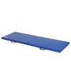 HOMCOM Tapis De Gymnastique Yoga Pilates Fitness Pliable Portable Grand Confort 180L X 60l X 5H Cm Revêtement Synthétique Bleu -SPEEDO SHOP unnamed file 626