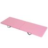 HOMCOM Tapis De Gymnastique Yoga Pilates Fitness Pliable Portable Grand Confort 180L X 60l X 5H Cm Revêtement Synthétique Rose -SPEEDO SHOP unnamed file 641