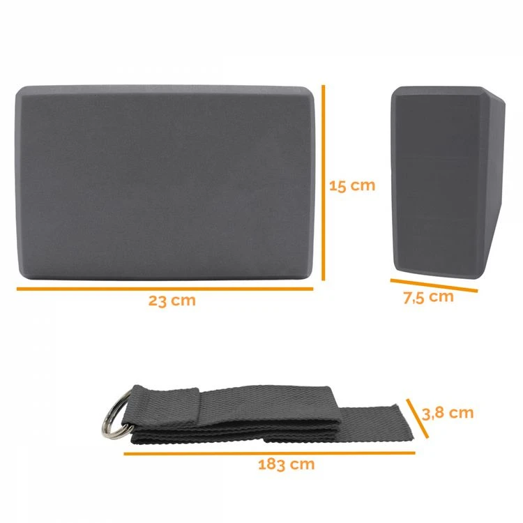 VIVEZEN Lot De 2 Briques De Yoga 23 X 15 X 7,5 Cm Et Sangle De Yoga 183 X 3,8 Cm - EVA 7 VIVEZEN Lot De 2 Briques De Yoga 23 X 15 X 7,5 Cm Et Sangle De Yoga 183 X 3,8 Cm - EVA – Image 5