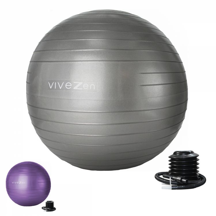 VIVEZEN Ballon de yoga, fitness, gymnastique - Diam 65 cm VIVEZEN Ballon De Yoga, Fitness, Gymnastique - Diam 65 Cm -SPEEDO SHOP unnamed file 778