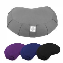 VIVEZEN Pouf, Zafu, Coussin De Méditation, Yoga - Demi-lune - 44 X 27 X 13 Cm -SPEEDO SHOP unnamed file 818