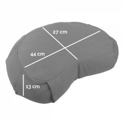 VIVEZEN Pouf, Zafu, Coussin De Méditation, Yoga - Demi-lune - 44 X 27 X 13 Cm -SPEEDO SHOP unnamed file 820