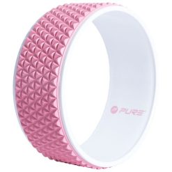 Pure2Improve Roue De Yoga 34 Cm Rose Et Blanc