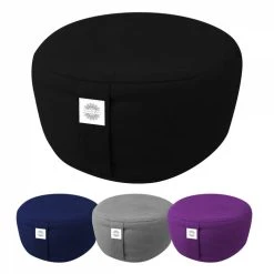 SPEEDO SHOP 23 VIVEZEN Pouf, Zafu, Coussin De Méditation, Yoga - Rond - 35 X 35 X 15 Cm