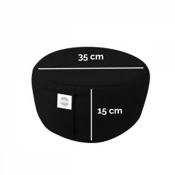 VIVEZEN Pouf, Zafu, Coussin De Méditation, Yoga - Rond - 35 X 35 X 15 Cm -SPEEDO SHOP unnamed file 838