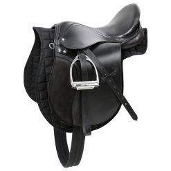 KERBL Kerbl Haflinger Selle En Cuir Noir 32285